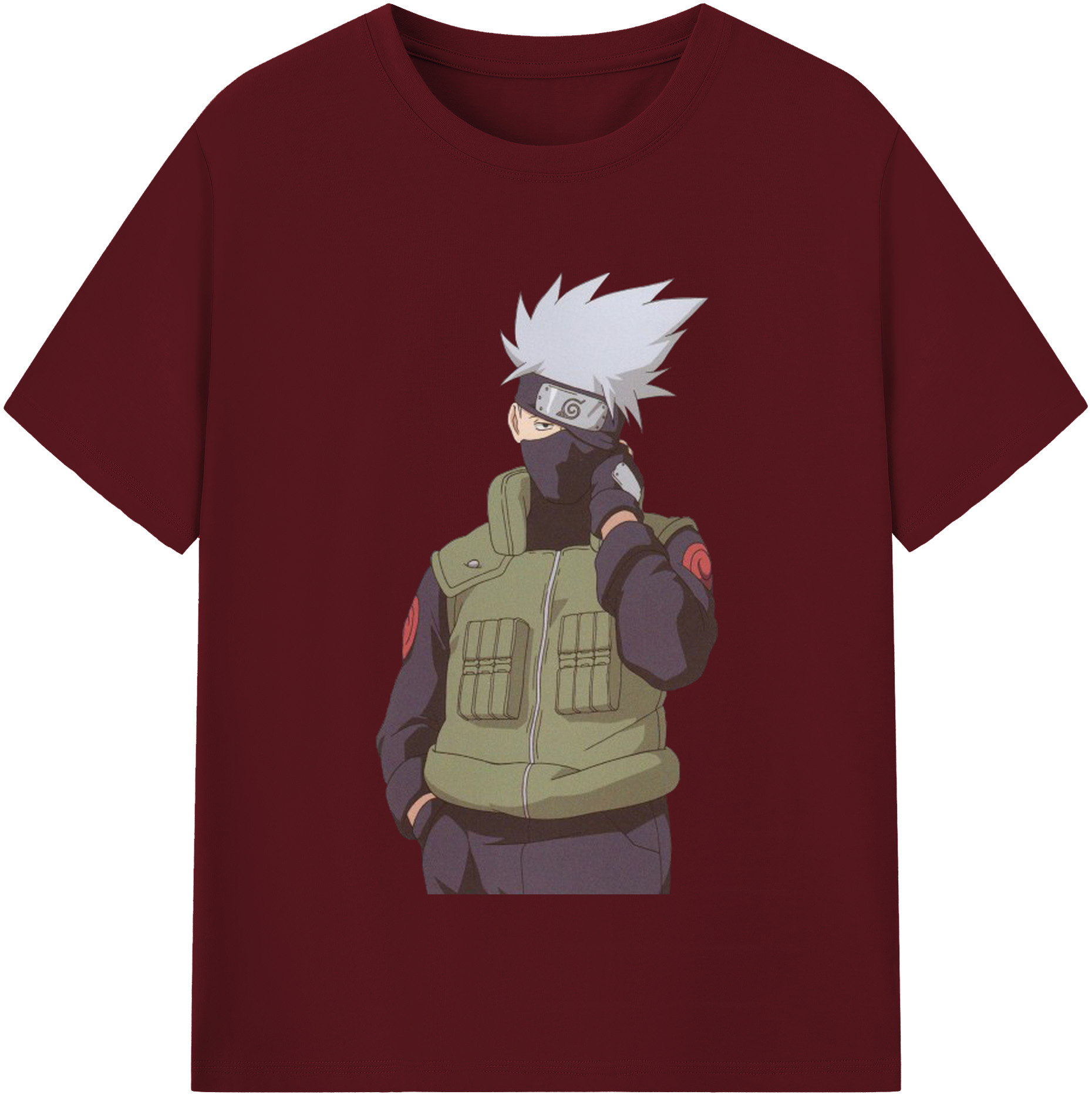 （画像用） NARUTO -ナルト- はたけ カカシ Hatake Kakashi 綿100％半袖Tシャツ（フロントプリント）